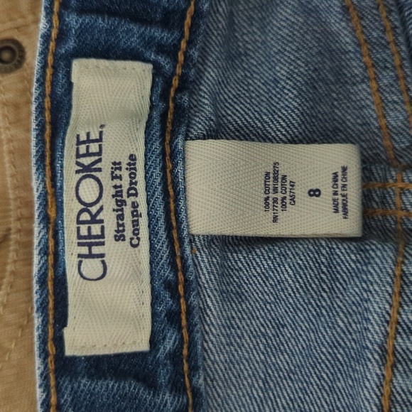 3 for $10 Bundle Sale! Cherokee Straight Fit Blue Jeans Adjustable Waist Size 8 - Picture 4 of 5
